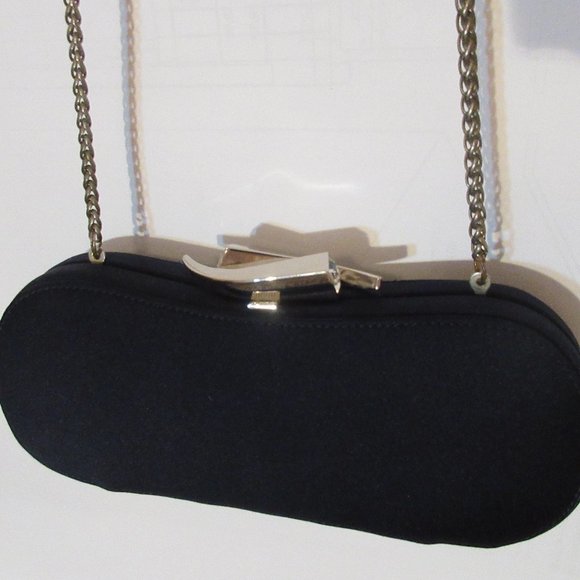 VTG Rodo Microfiber Evening Box Bag Blue 8 ½ “L x 3“H x 2“D Milan, Italy - Picture 4 of 10